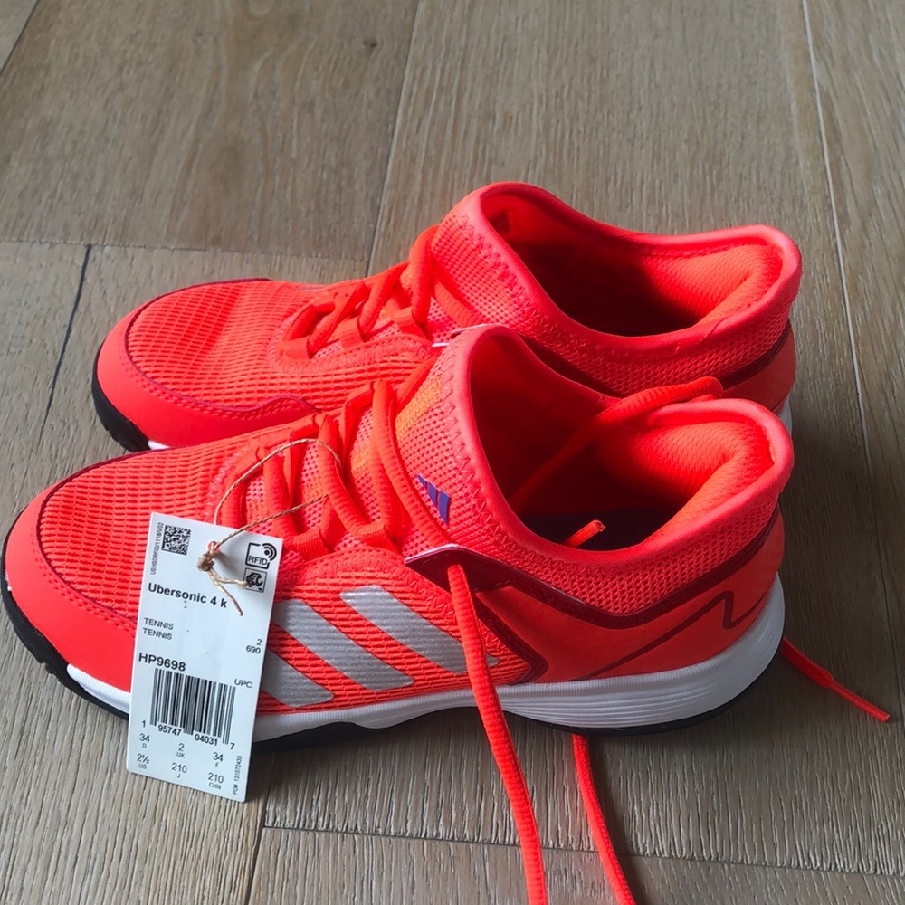Adidas Orange Sneakers Modern Athletic Style